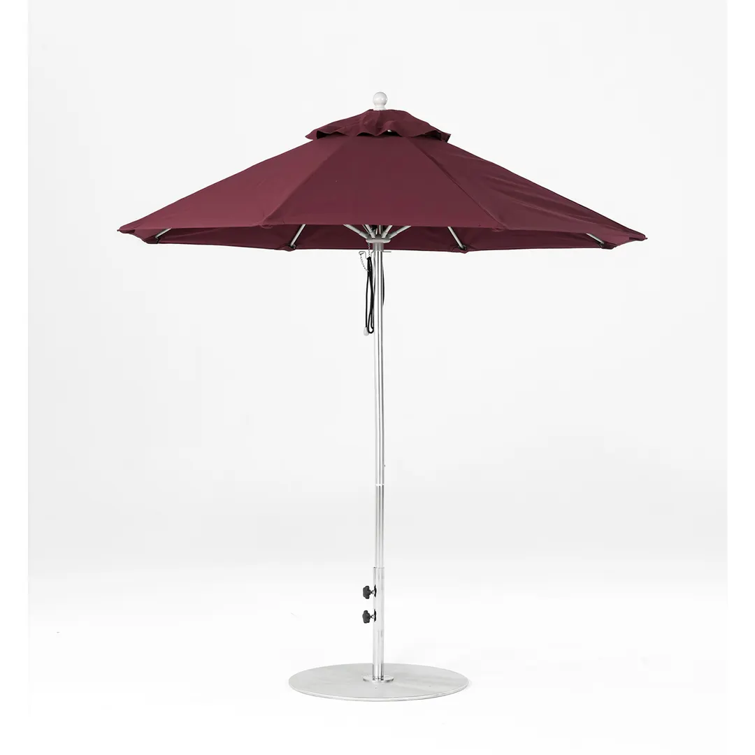 BFM Seating U7.5FC Market Umbrella, 7-1/2 Ft., Round Top, 8 Panels