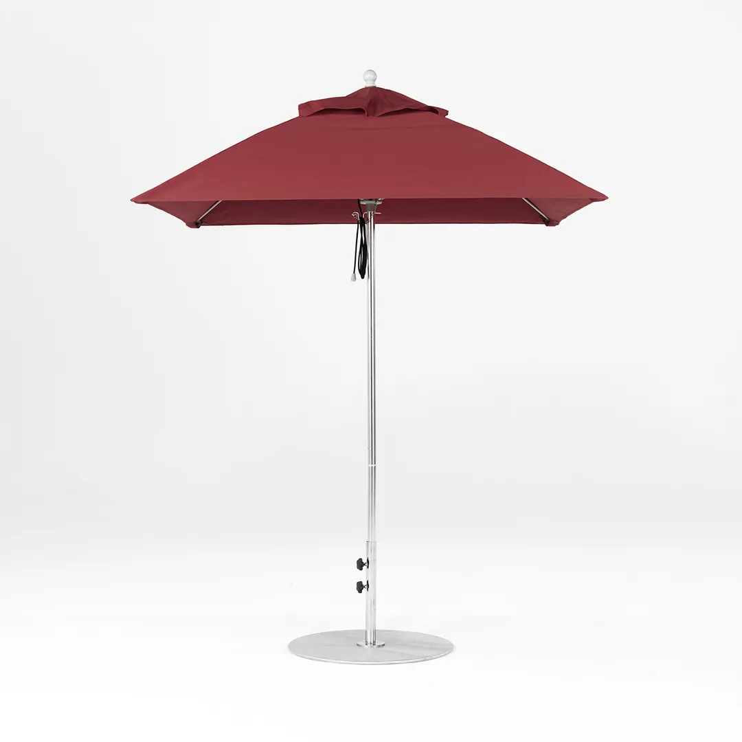BFM Seating U7.5SQFC Market Umbrella, 7-1/2 Ft., Square Top, 4 Panels