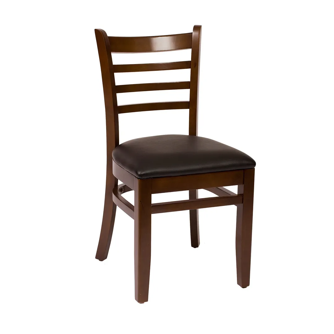 BFM Seating ZWC101DW GR4 Indoor Berkeley Side Chair with Ladder Back