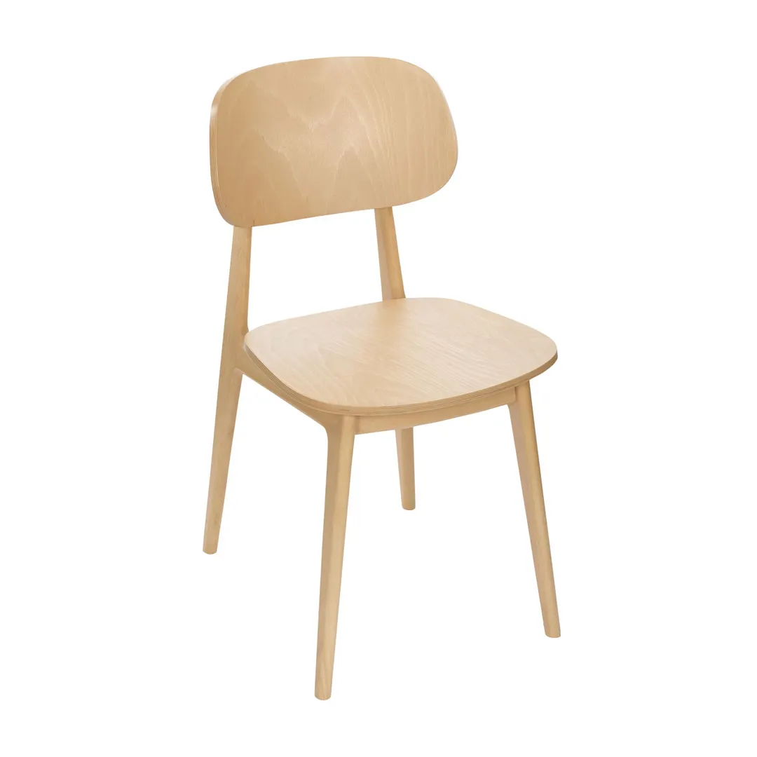 BFM Seating ZWC22NT GR3 Indoor Emma Side Chair with Upholstered Seat