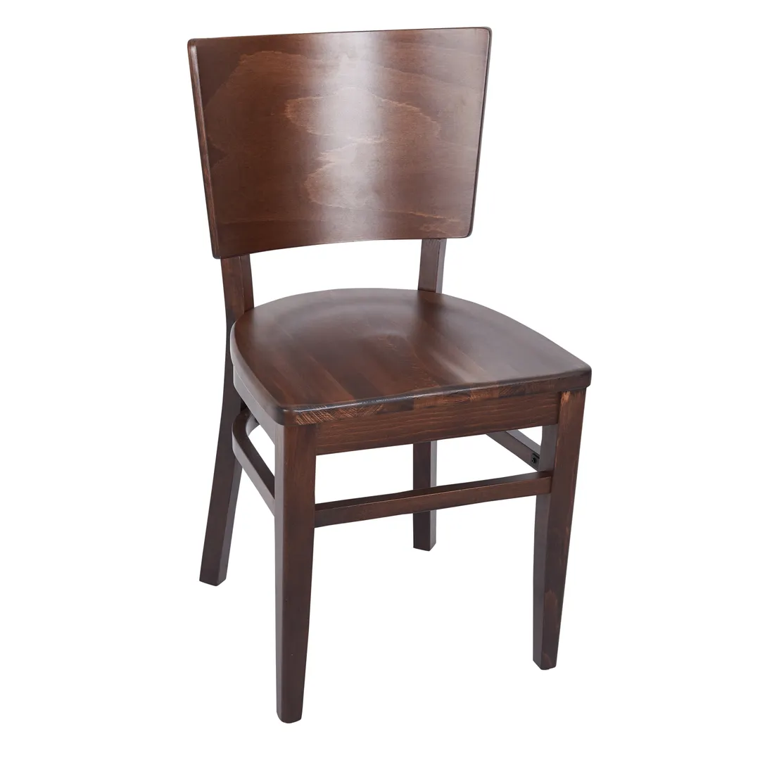 BFM Seating ZWC304DW GR3 Indoor Aston Side Chair with Upholstered Seat
