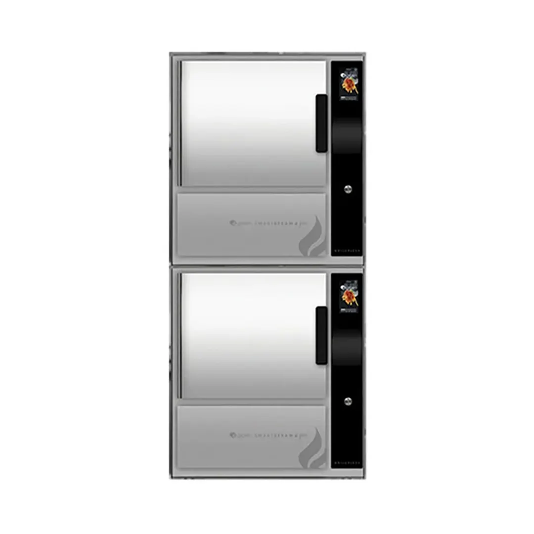 Groen (2)GSSP-BLE-5ES 10 Pan Electric Boilerless Convection Steamer w/ (2) Stacked, Stand