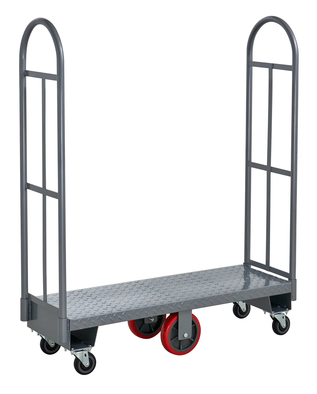 Hubert 81565 CenPro U-Boat Utility Cart, 2000 lb. 48"W x 16"D x 61"H, Anti-Slip Deck