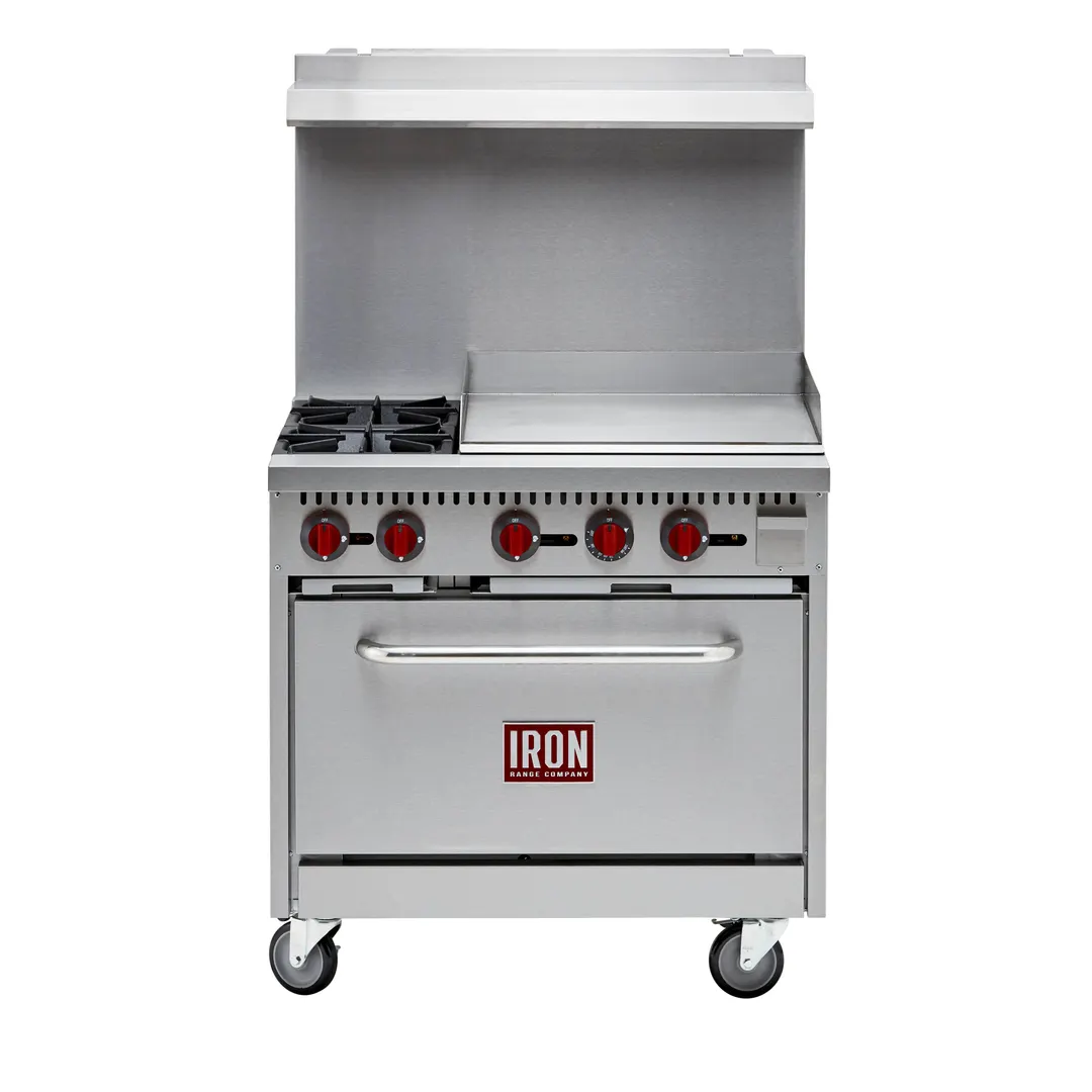 Iron Range IR-2B24G Gas 36" Restaurant Range