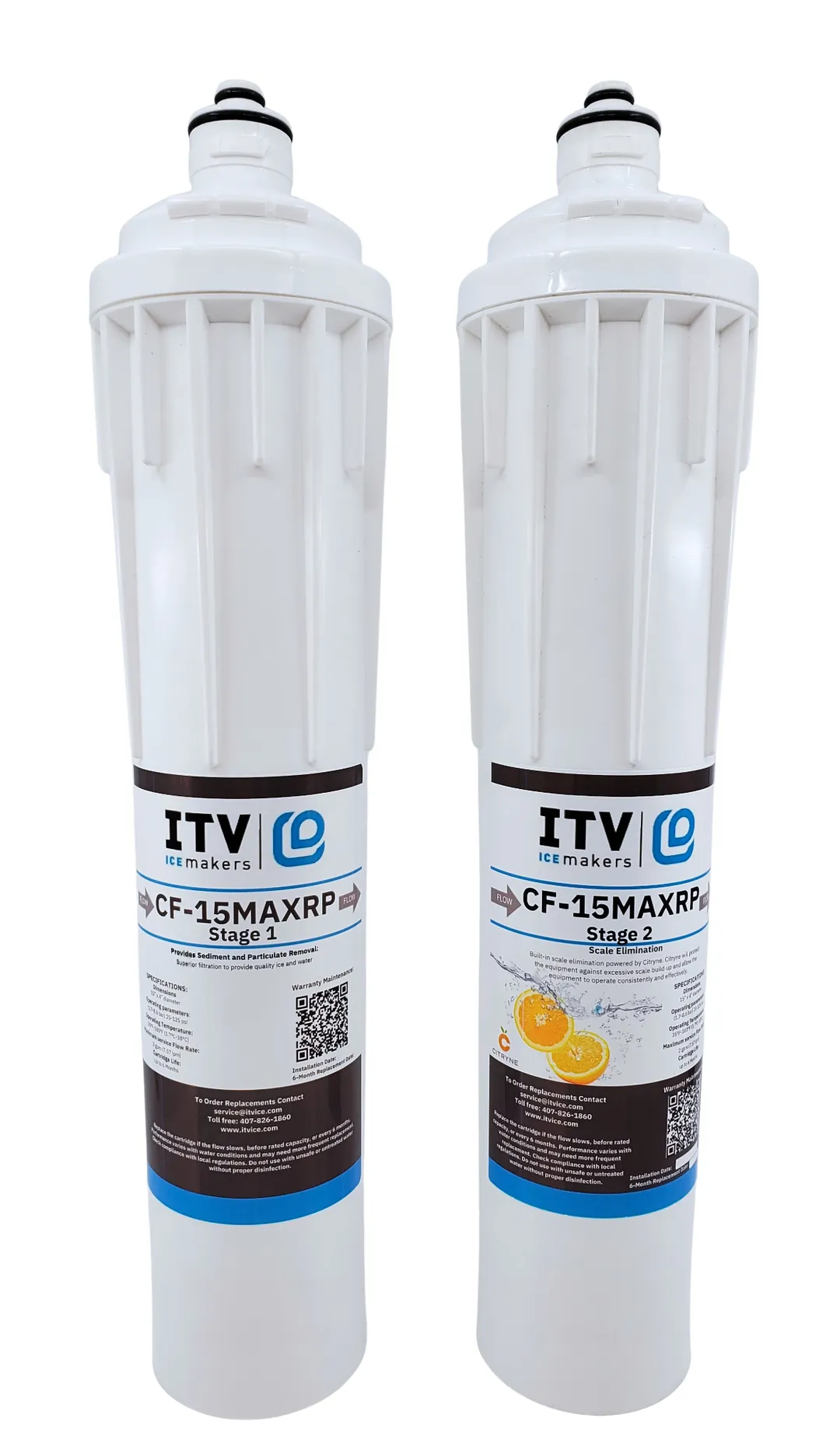 ITV Ice Makers CF-210 MAX FILTER for Multiple Applications Water Filtration System