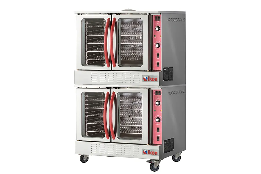 IKON IGCO-2 LP Double Deck Full Size LP Gas Dual Convection Oven, Standard Depth, 108.000 BTU