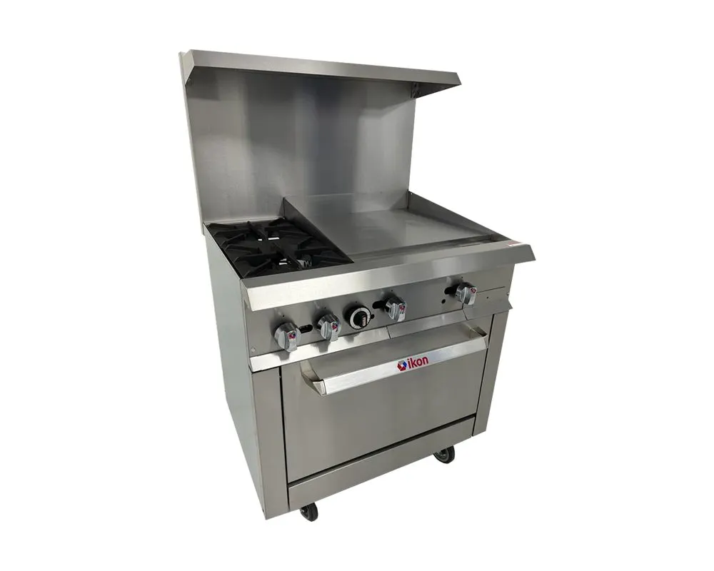IKON IR-2B-24MG-36 LP Gas 36" Restaurant Range