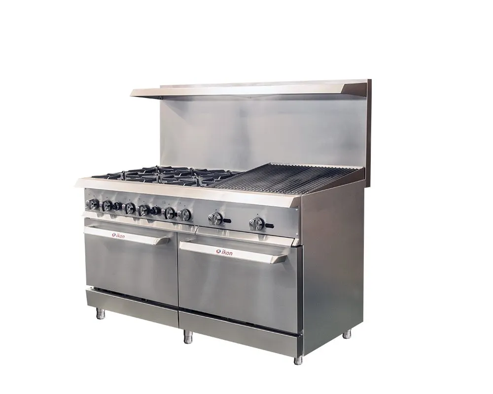 IKON IR-6B-24RB-60 LP 60" Gas Restaurant Range