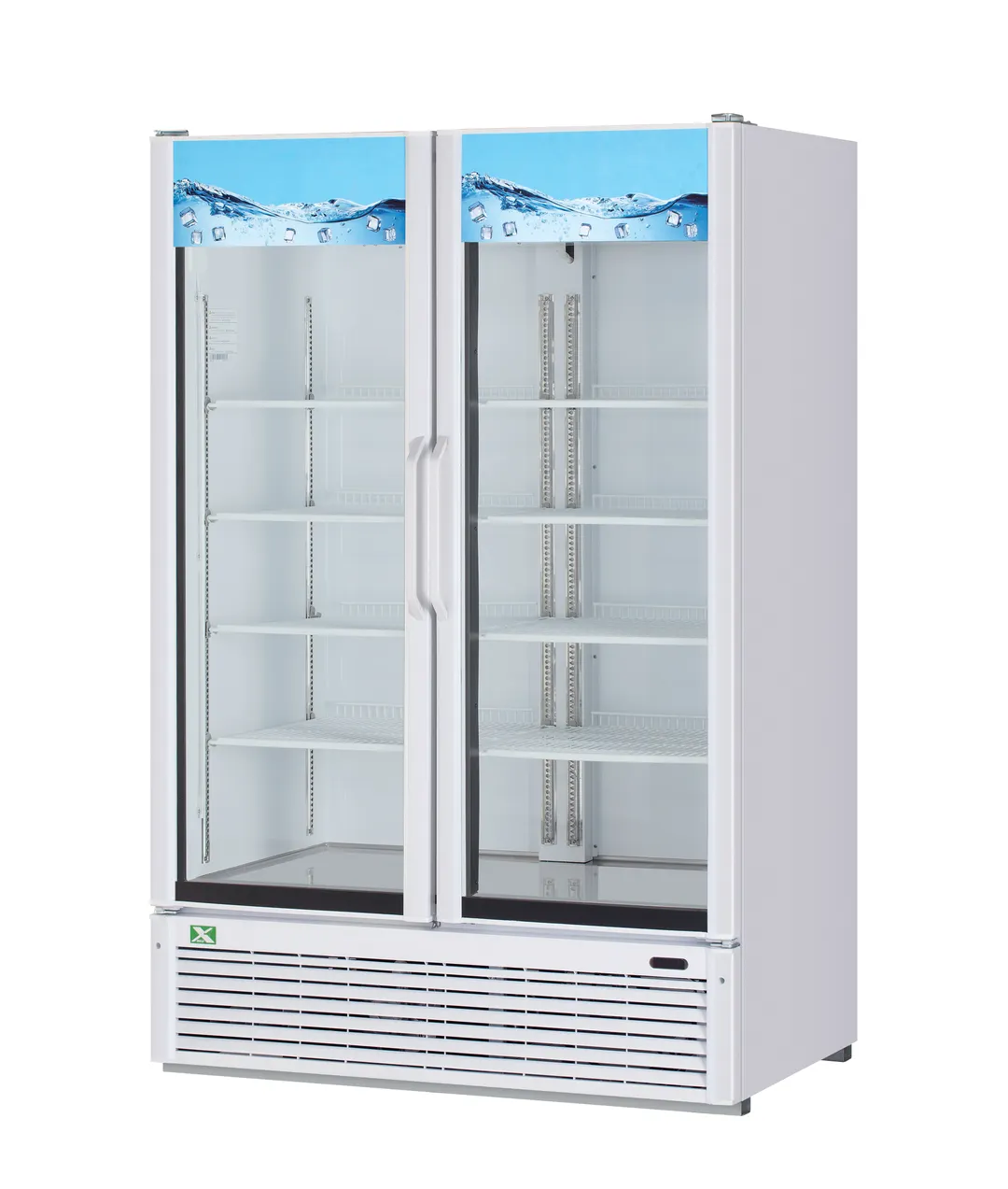 RefrigerationX XGM-47W(B)-N Glass Door Merchandiser, 51-1/8"W x 32"D x 78-1/8"H, 40.16 cu ft, 1/3 HP