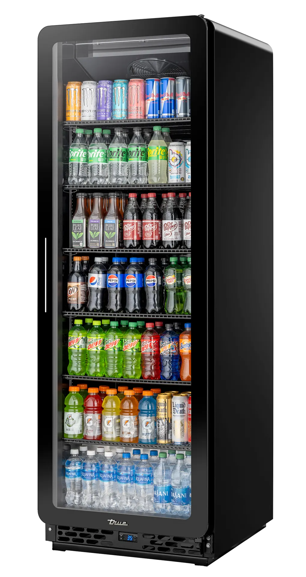 True CVM-24-HC~EGC01 - One‑Section Glass Door Merchandiser Refrigerator, Steel, R290, 1/4 HP 115V