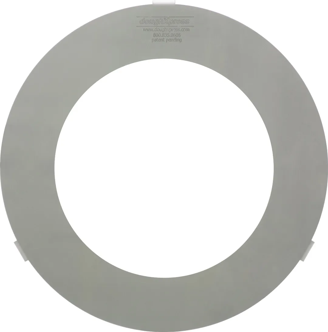 DoughXpress DXP-DR-12 12" Stainless Steel Dough Ring Crust Mold Pizza Dough Press Accessory