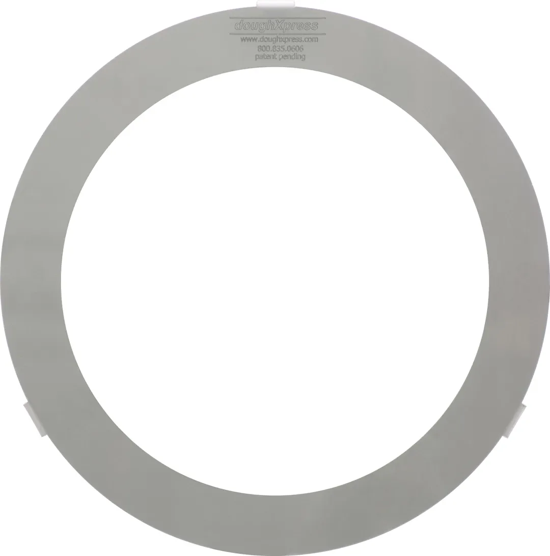 DoughXpress DXP-DR-14 14" Stainless Steel Dough Ring Crust Mold Pizza Dough Press Accessory