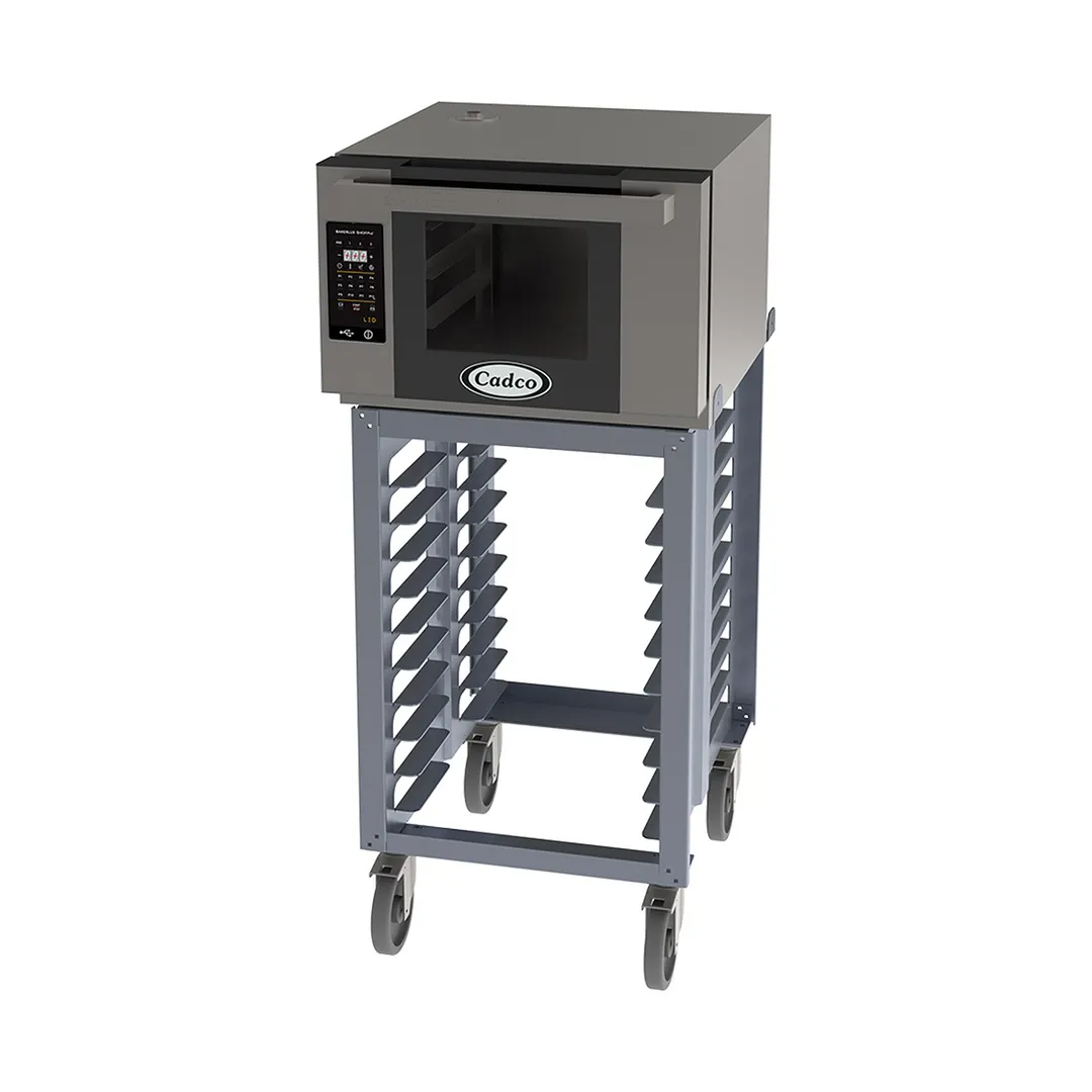 Cadco BLS-3HLD-1 Single-Deck Half-Size Electric Convection Oven w/ Stand, LED Digital, 208/240V
