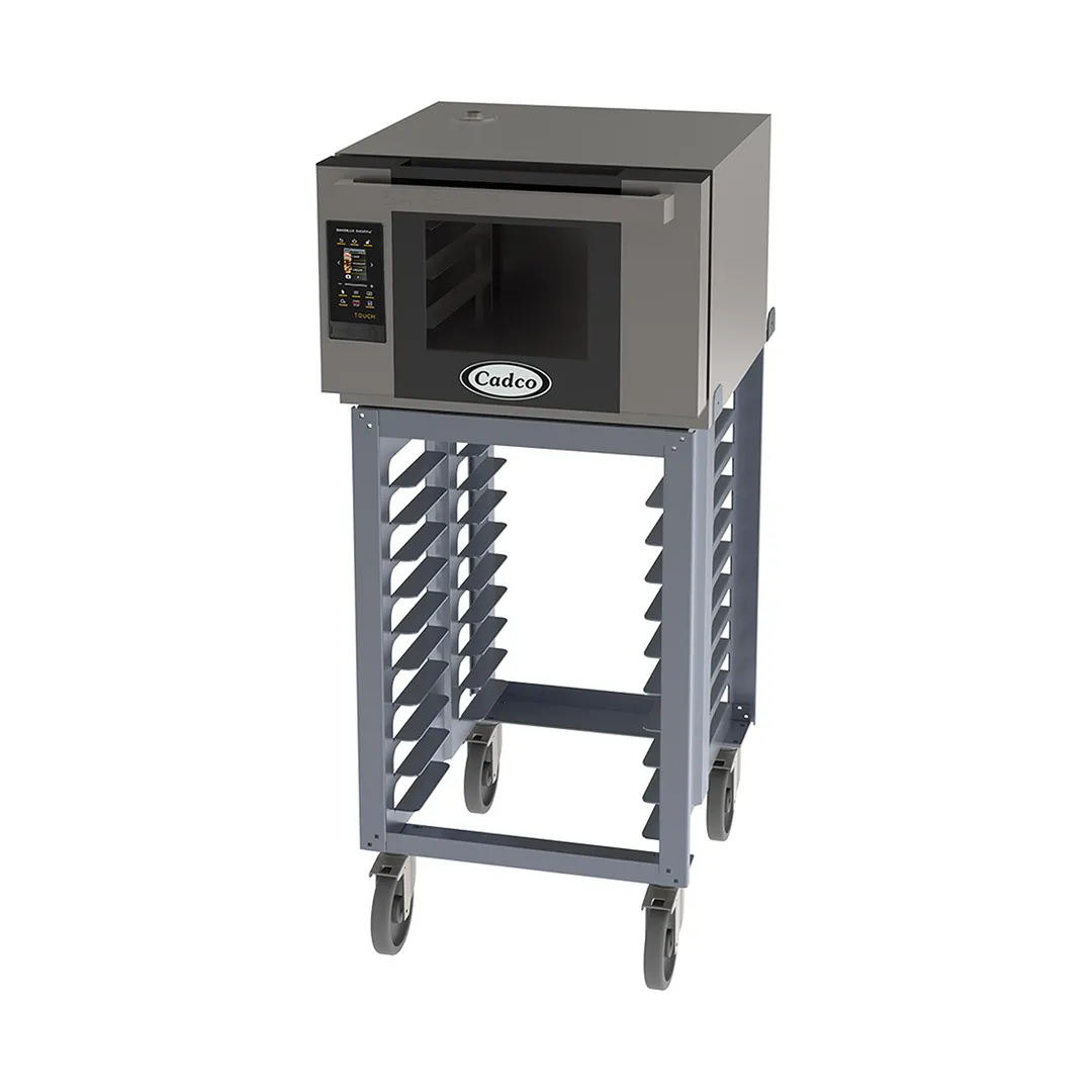 Cadco BLS-3HTD-1 Single Half Size Electric Convection Oven w/ Stand, Touch Digital, 208/240V
