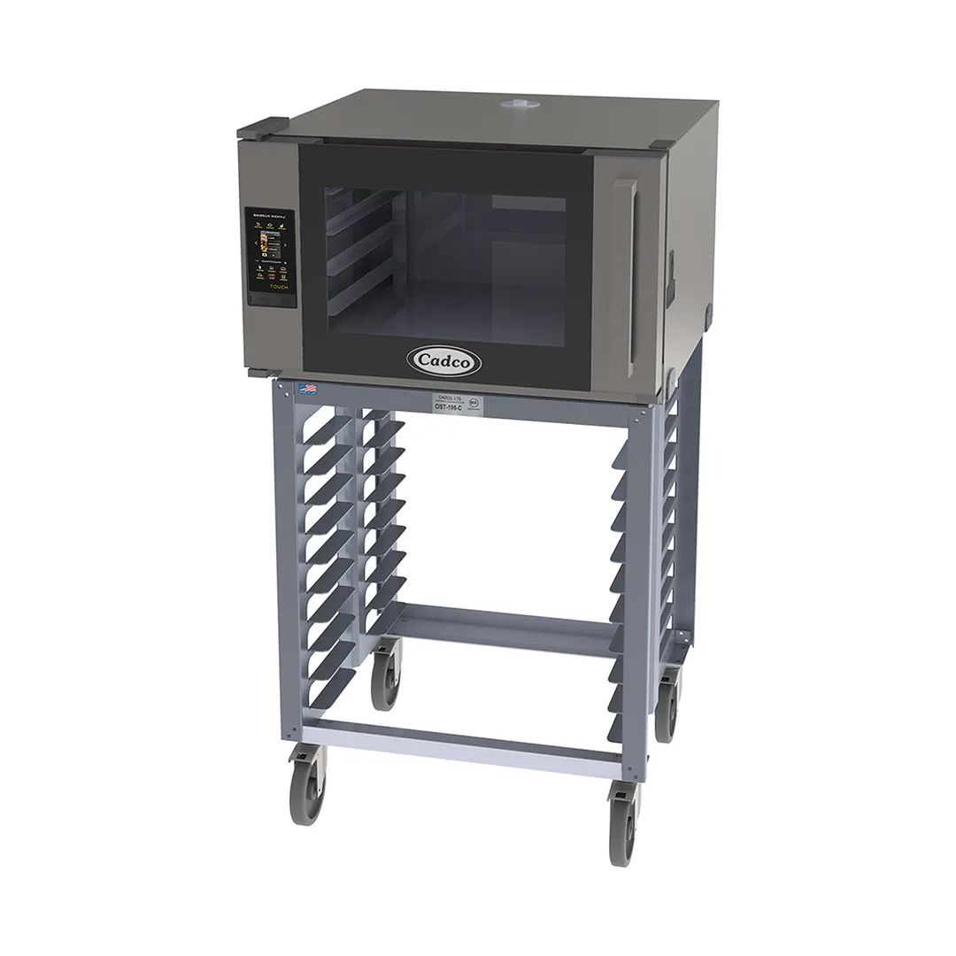 Cadco BLS-4FTR-1 Single Full Size Electric Convection Oven w/ Right Side Door, Touch Control, 208/240V