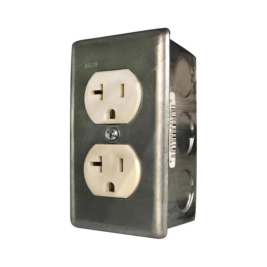Cadco C-JB Junction Box for Carts With Heat, Provides Additional 120V Outlet Inside Cart for Other Appliances