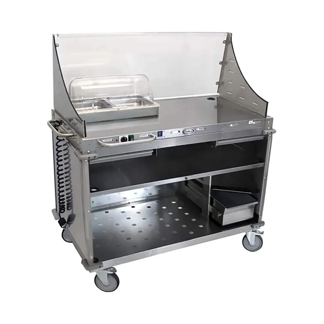 Cadco CBC-DC Mobile Demo/ Sampling Cart ,Large, Open Cabinet Base, (1) Storage Drawer