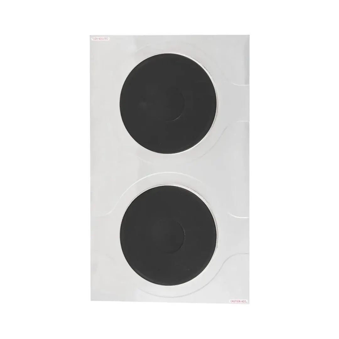 Cadco CDR-3K 15" Electric Countertop Hotplate w/ (2) Solid Burners, Vertical Design, 3.0 kW, 220V