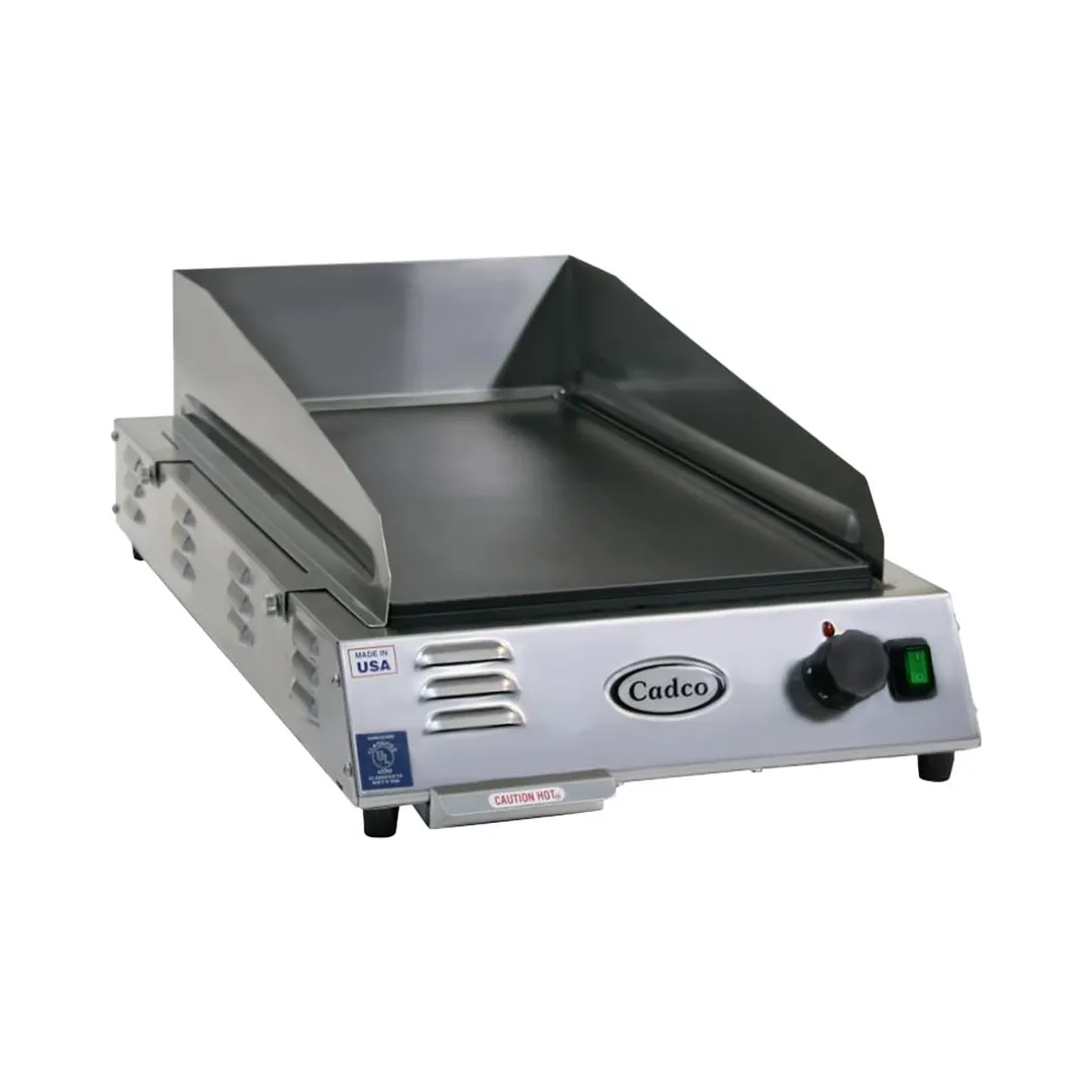 Cadco CG-5FB 16" Countertop Electric Griddle, 14" x 24" Non-Stick Surface, Thermostatic, 120V