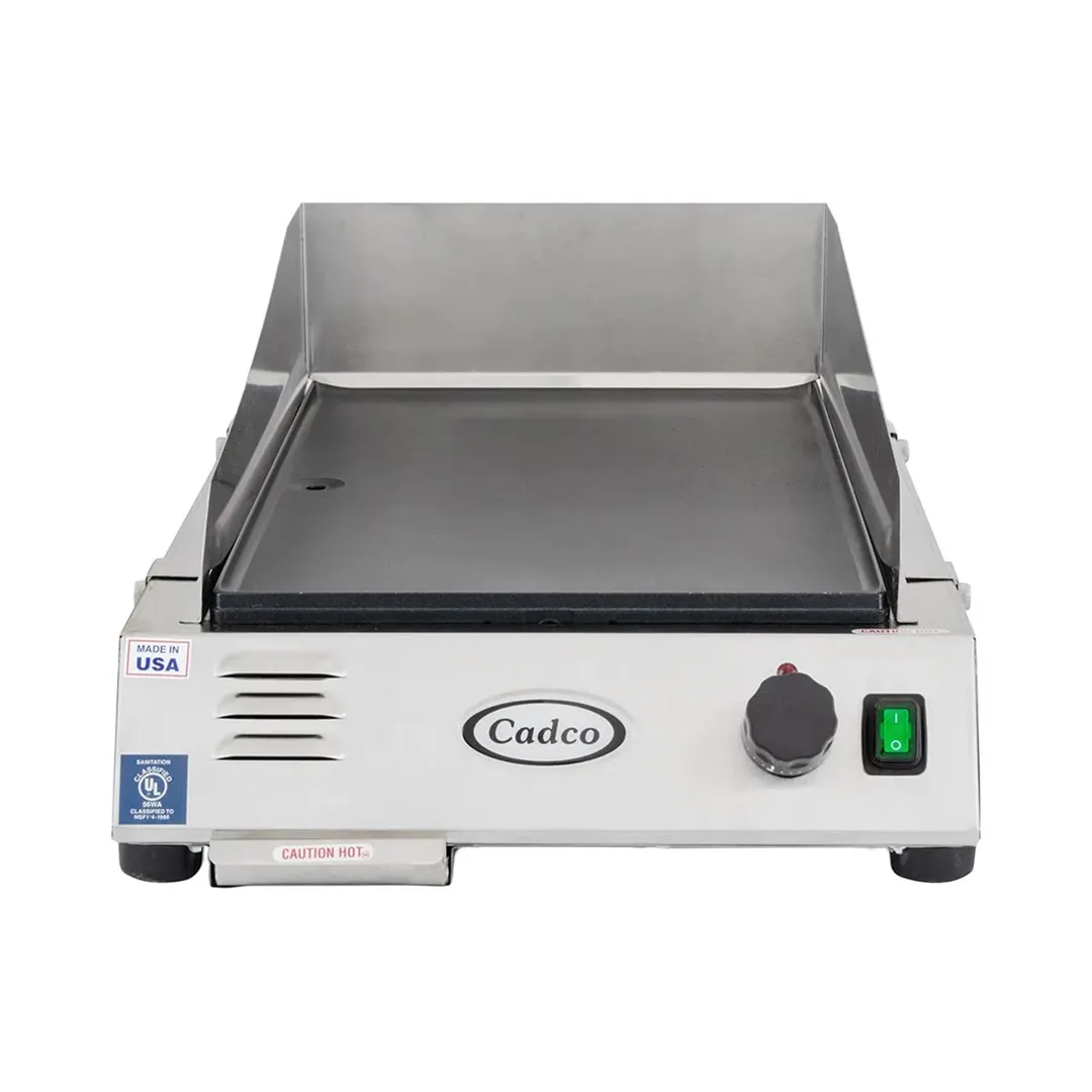 Cadco CG-5FB 16" Countertop Electric Griddle, 14" x 24" Non-Stick Surface, Thermostatic, 120V