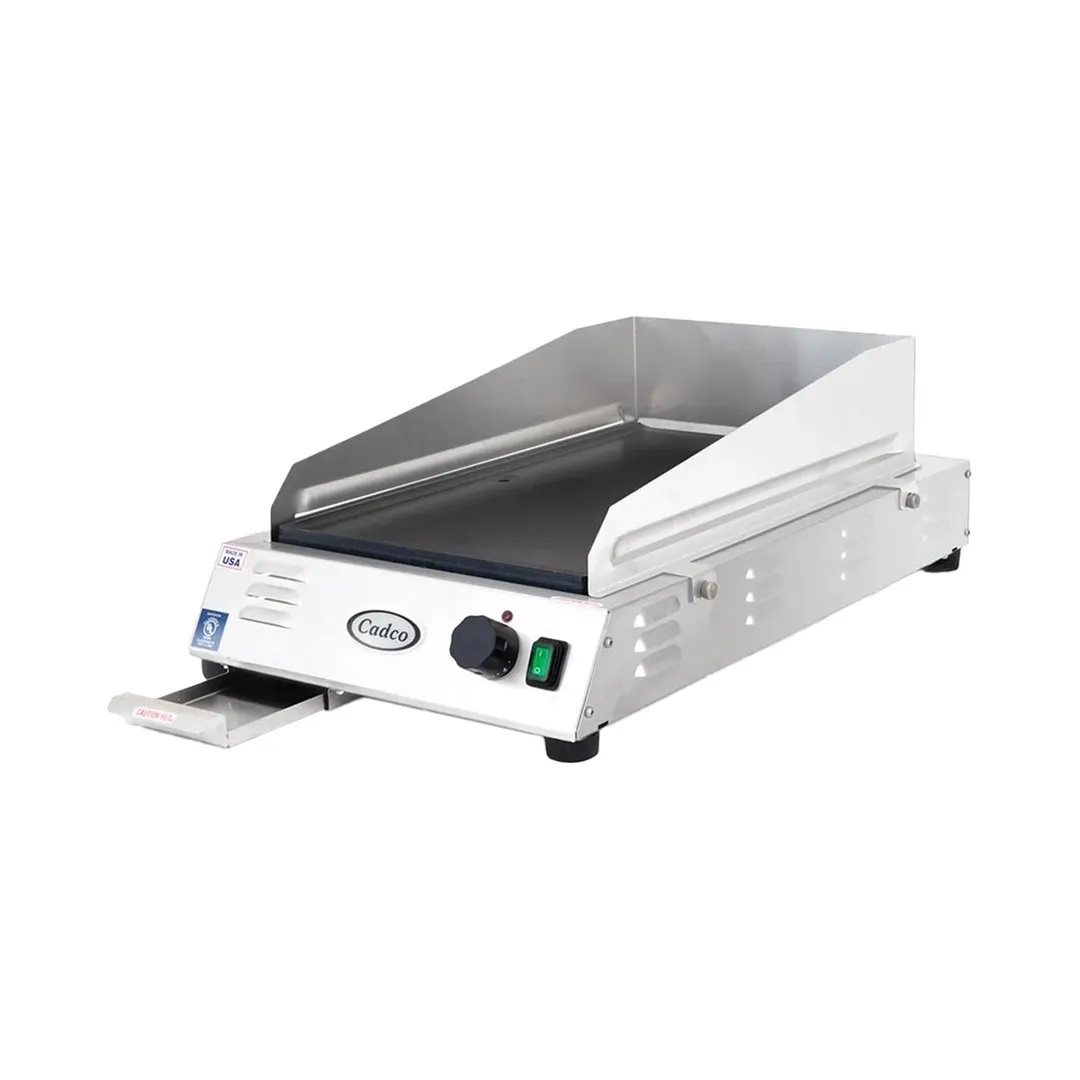 Cadco CG-5FB 16" Countertop Electric Griddle, 14" x 24" Non-Stick Surface, Thermostatic, 120V