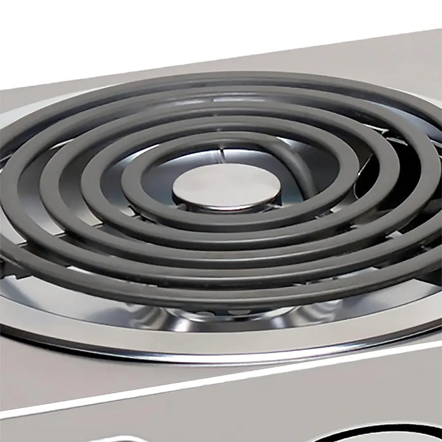Cadco CSR-3T(220) 14" Electric Countertop Hotplate w/ 8" Burner, Infinite Controls, 1.5 kW, 220V