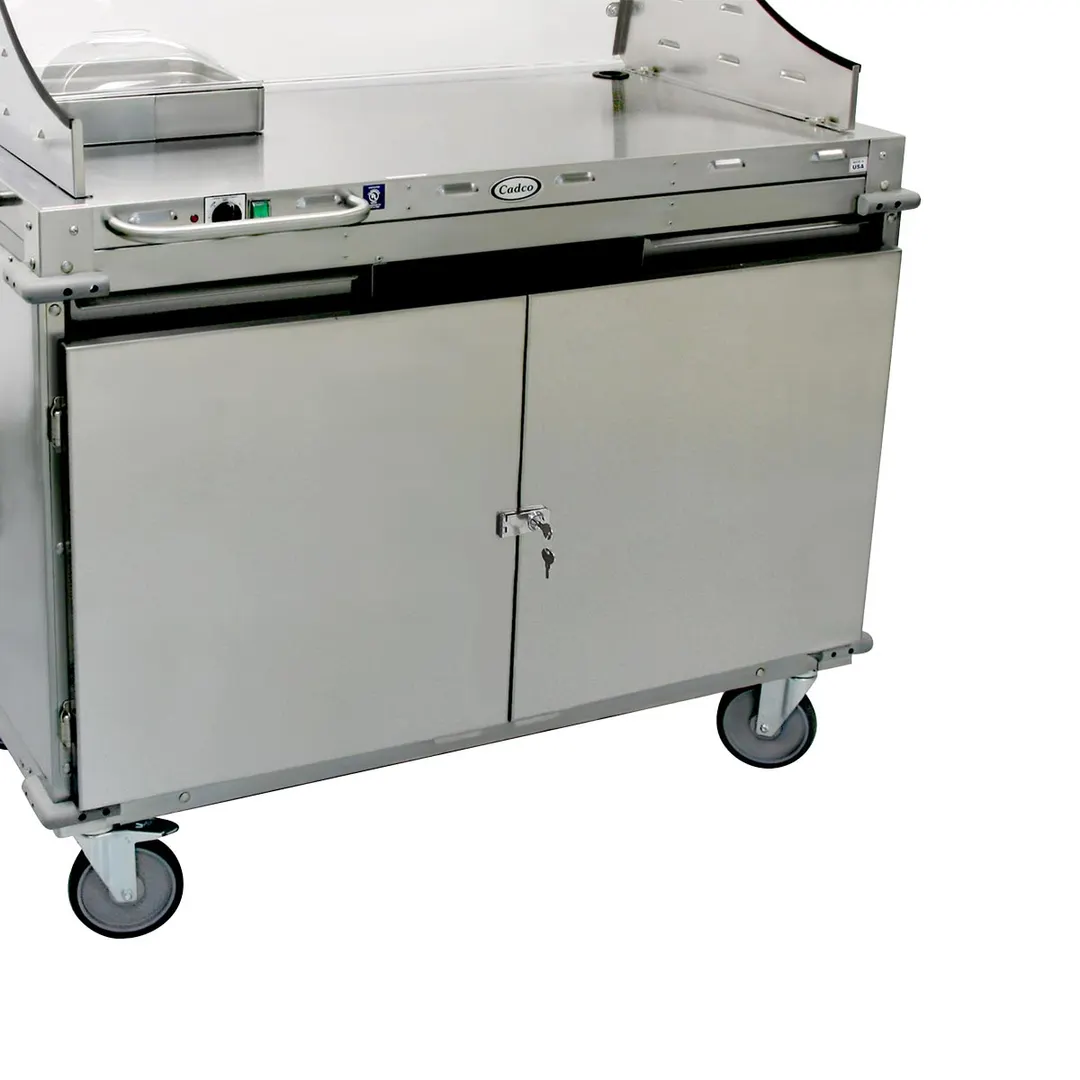 Cadco DC-SD (2) Swing-Out Security Doors with Lock and (2) Keys (For Cbc-Dc-L Carts Only)