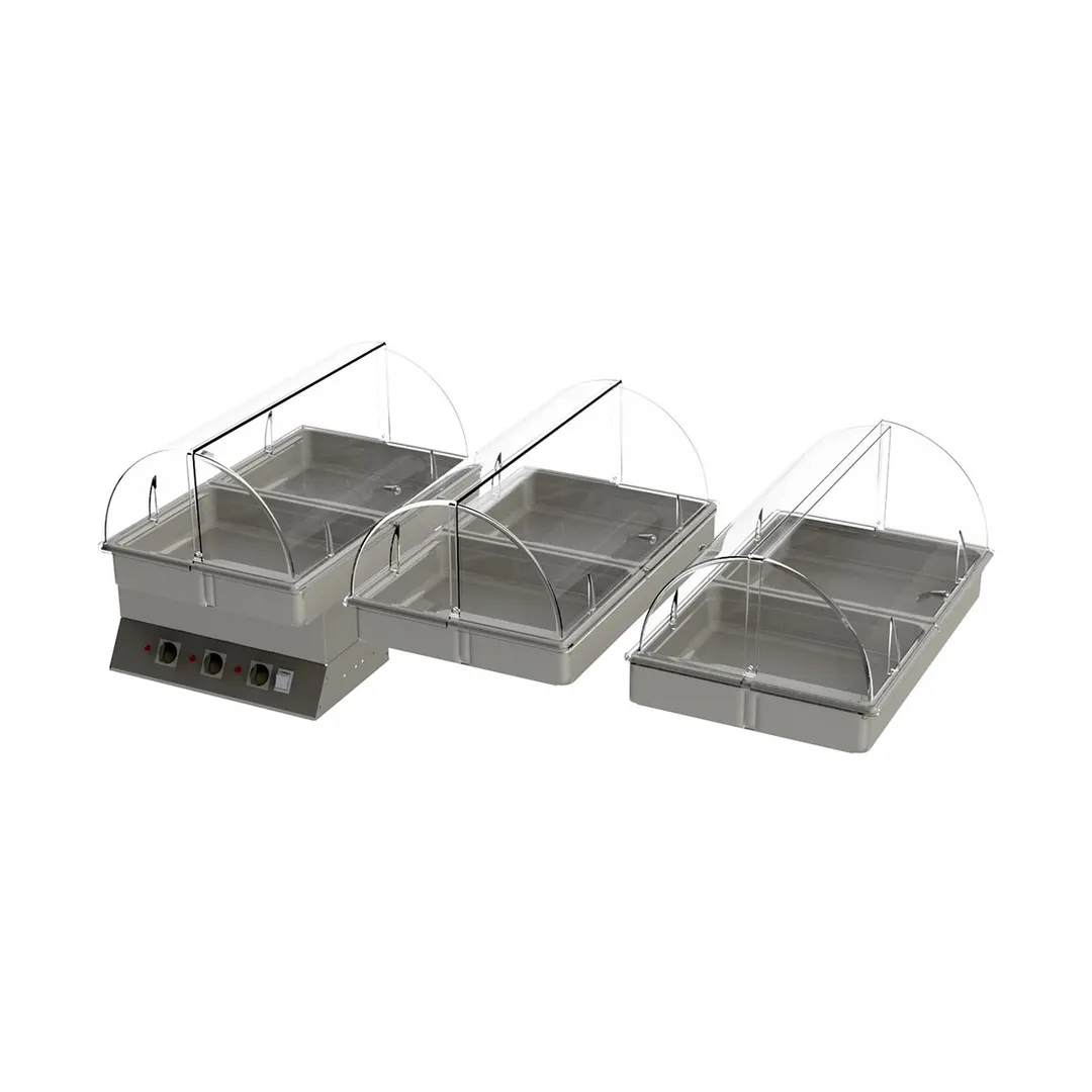 Cadco GG-HT3 3-Bay Heat Package, Electronic Controls - 900W / 120V (for Cbc-Gg-B3 Carts)