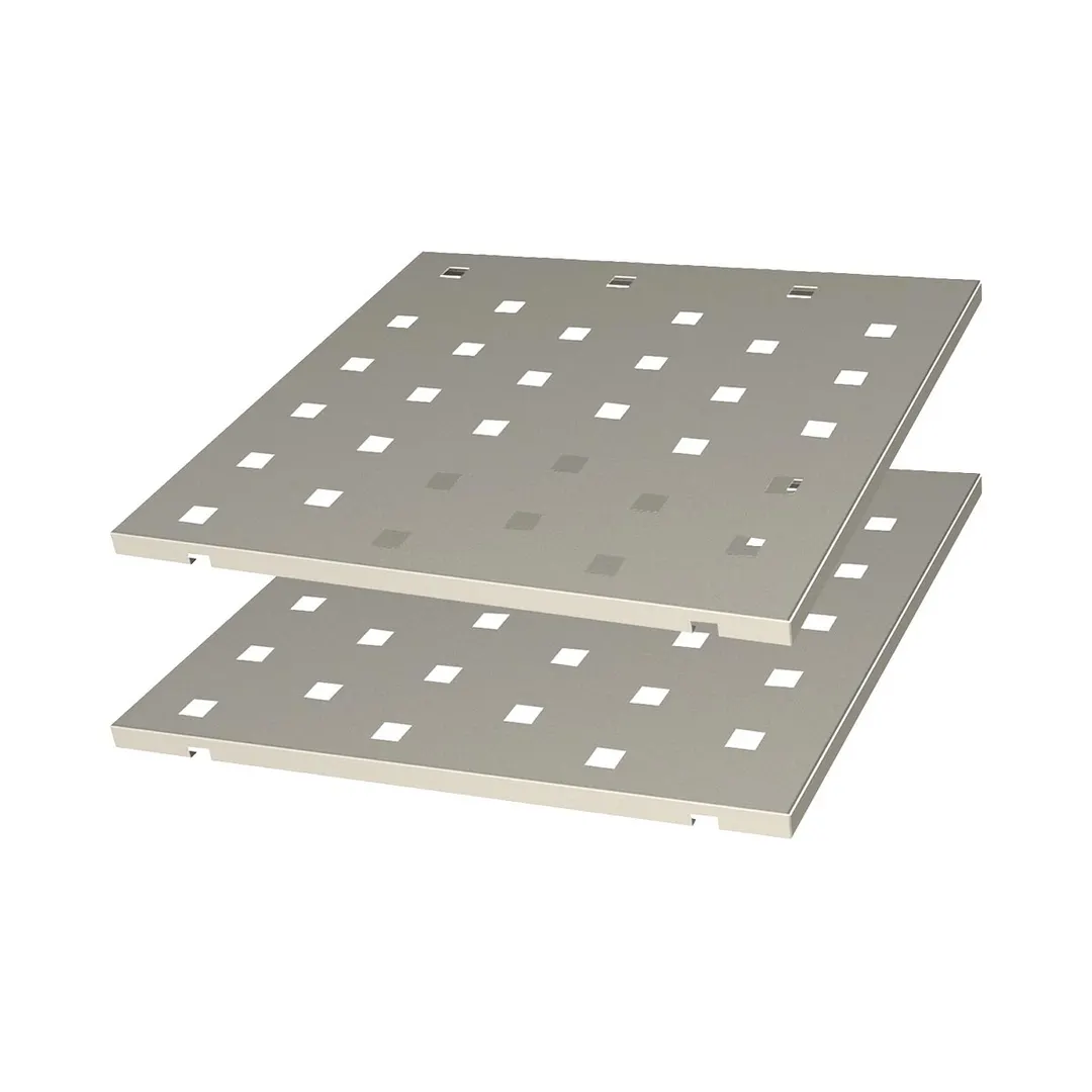 Cadco GGAS-4 Adjustable Shelves, Set of (2), for CBC-GG-B4 Carts, Each Spans Half of Inside of Cart