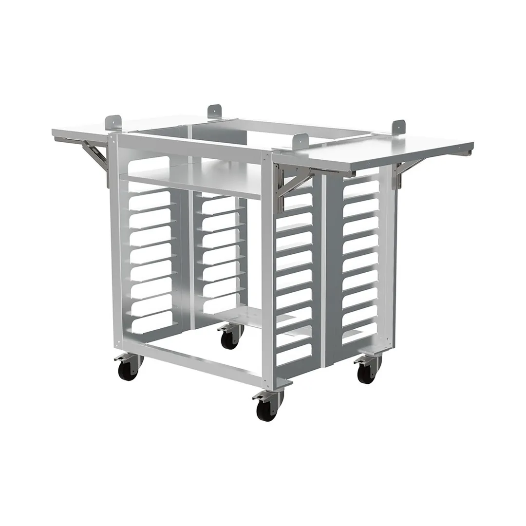 Cadco OST-195-C-FUS Mobile Full Size Oven Stand, Heavy Duty - 10 Pan Capacity