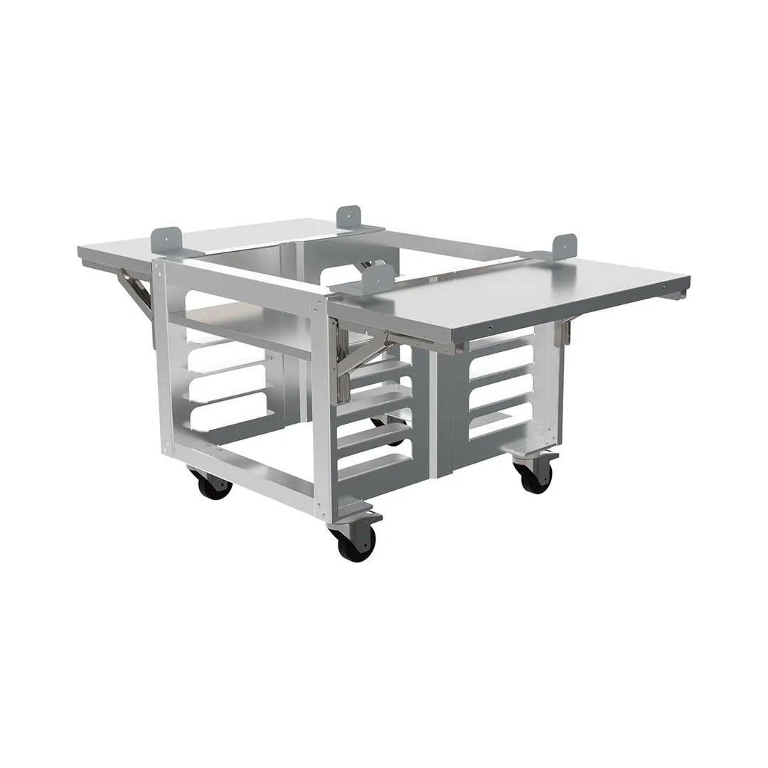 Cadco OST-34A-CS-FUS Mobile Half-Size Oven Stand, Heavy Duty - 5 Pan Capacity