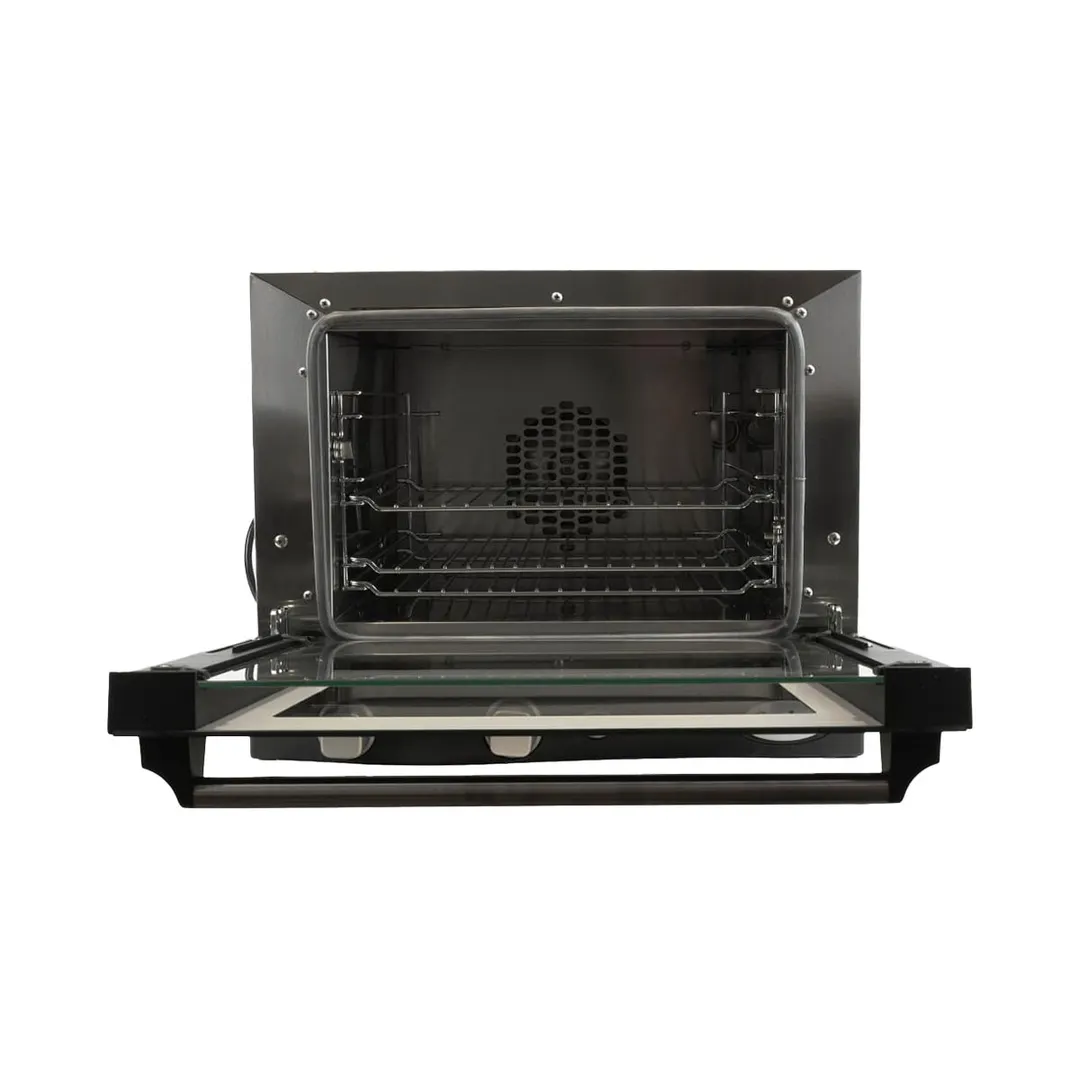 Cadco OV-003 Single-Deck Electric Convection Oven w/ Manual Controls, Quarter-Size, 3 Shelves