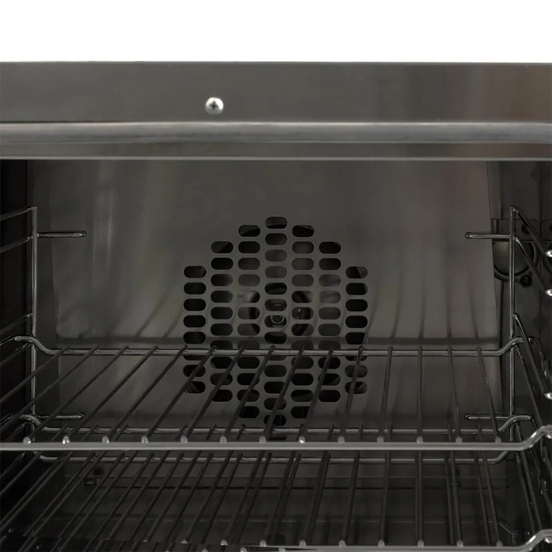 Cadco OV-003 Single-Deck Electric Convection Oven w/ Manual Controls, Quarter-Size, 3 Shelves