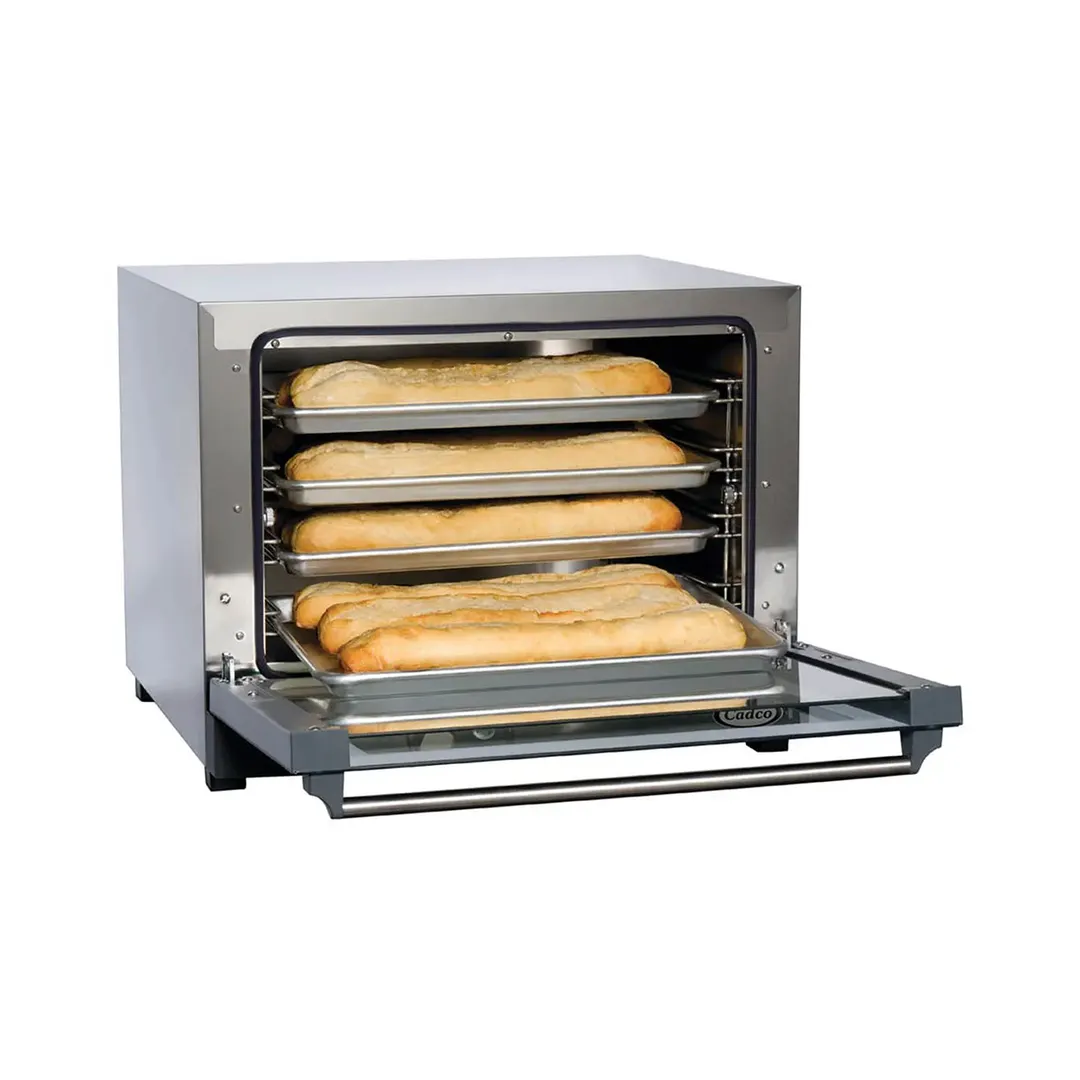 Cadco OV-023 Half Size Medium Duty Electric Convection Oven, 4 Shelves, Manual Controls, 208/240V