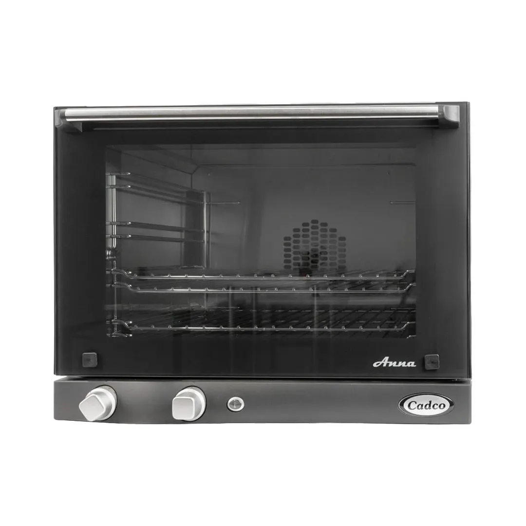 Cadco OV-023 Half Size Medium Duty Electric Convection Oven, 4 Shelves, Manual Controls, 208/240V