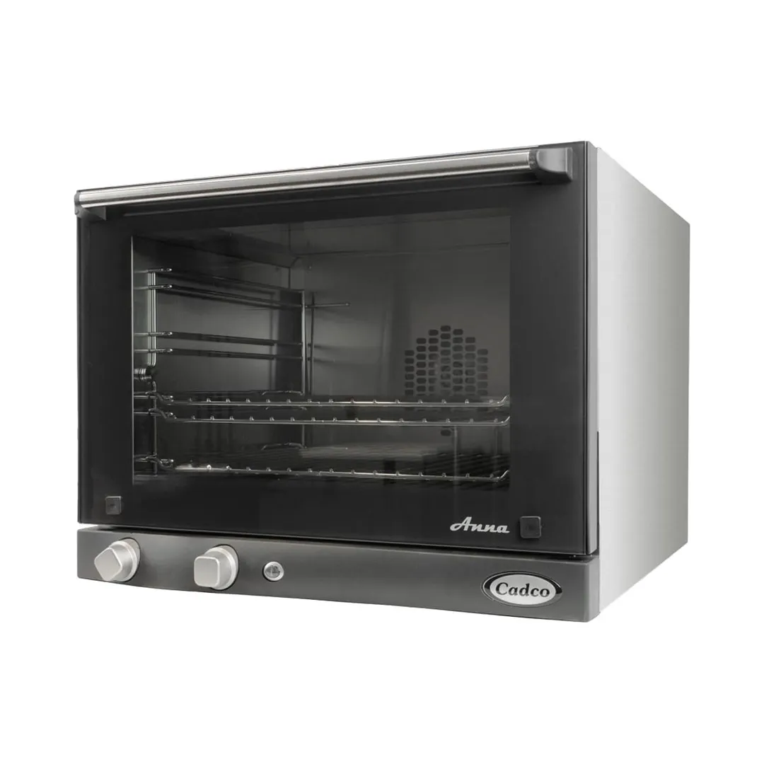 Cadco OV-023 Half Size Medium Duty Electric Convection Oven, 4 Shelves, Manual Controls, 208/240V