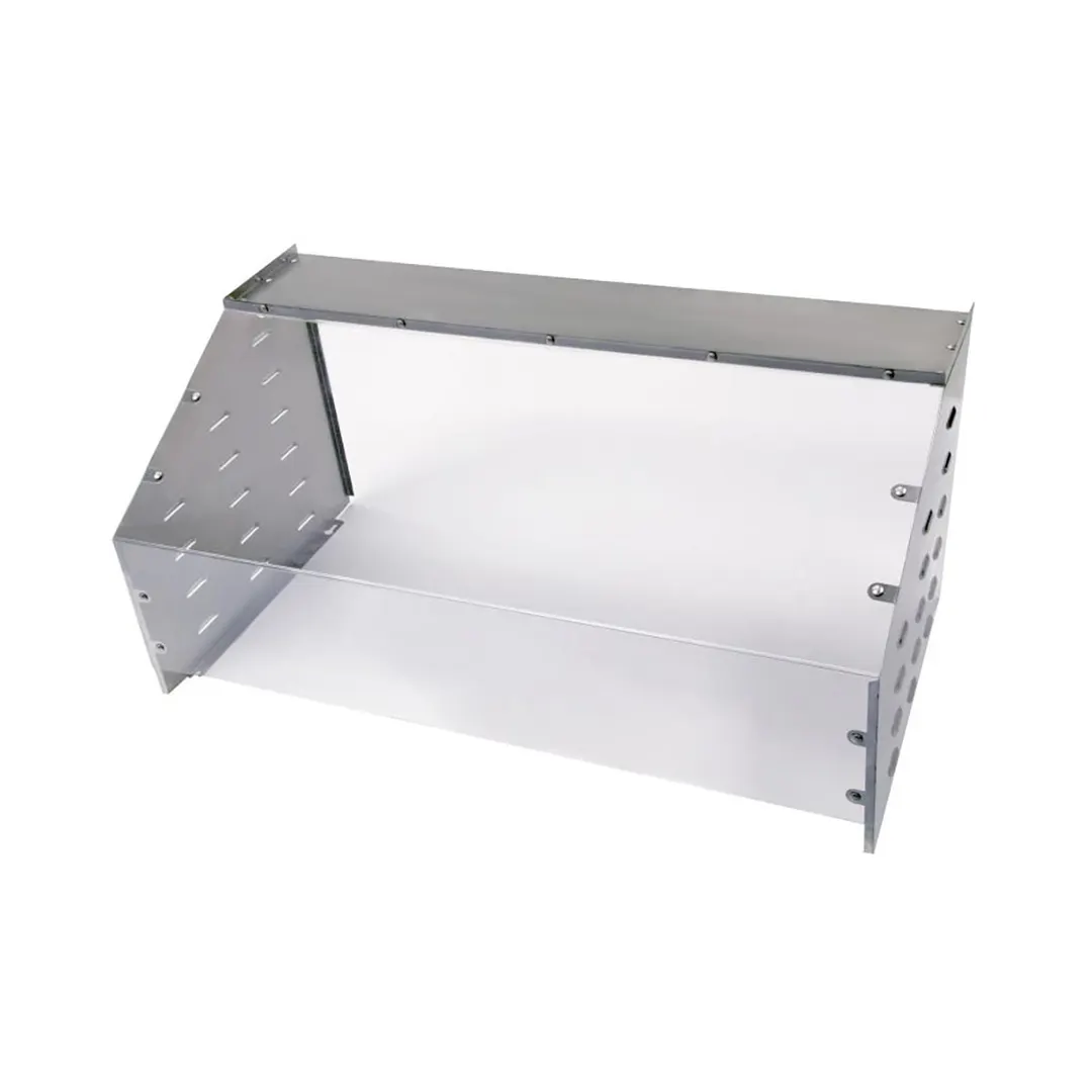 Cadco SG-1 Sneeze Guard for CBC-HHH Carts, Stainless Top Shelf for Filled Plates, 46-1/2" x 24-5/8"
