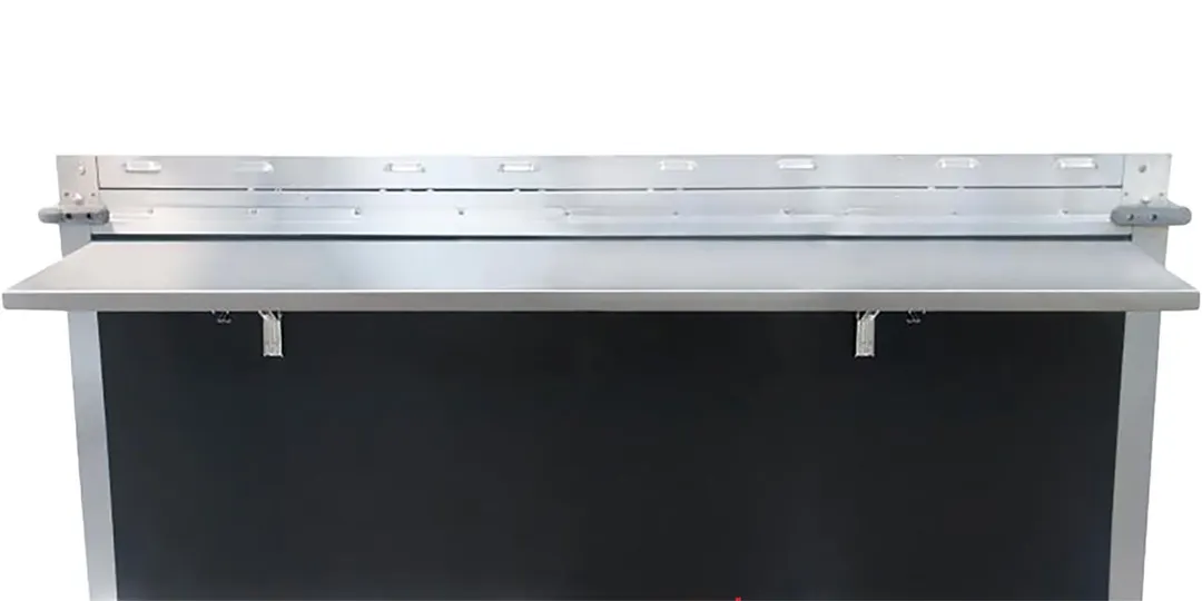 Cadco TS-4 Tray Slide for 4-Bay (CBC-HHHH) Food Carts, Drop Down Design, Solid