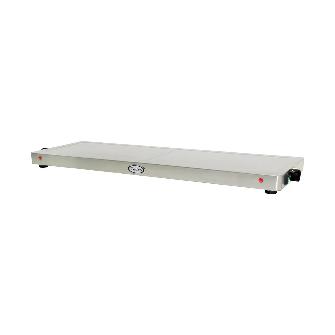 Cadco WT-40-HD Heavy Duty Large Countertop Warming Shelf, (2) 19" X 11" Warming Zones