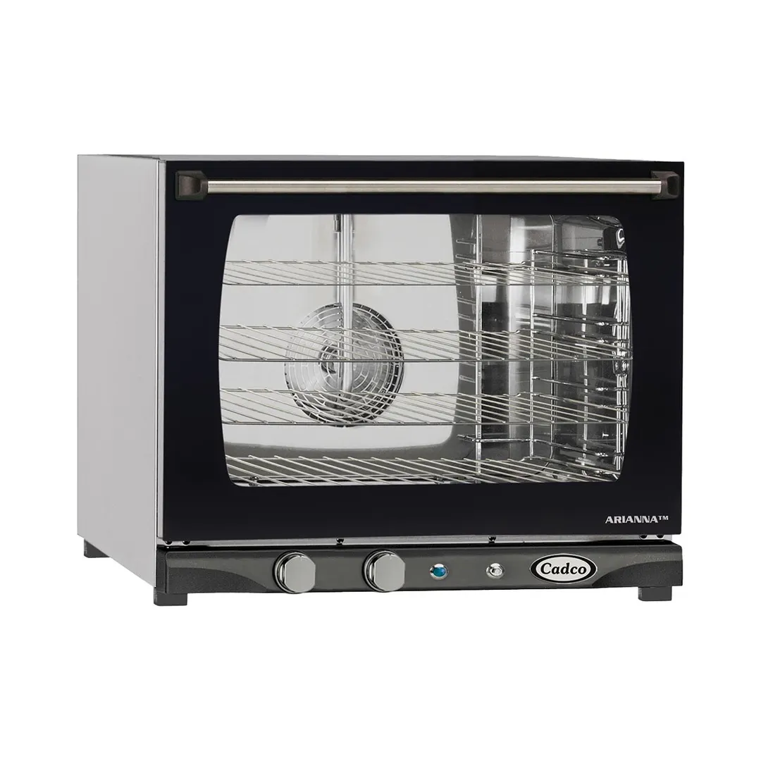 Cadco XAF-133 Half Size Countertop Electric Convection Oven w/ 3 Shelf, Manual Controls, 208/240V