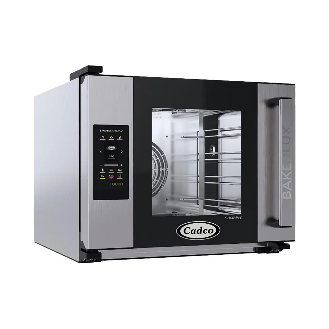 Cadco XAFT-04HS-TR Half Size Electric Countertop Convection Oven, 4 Shelf, Side Opening Door, 208/240V