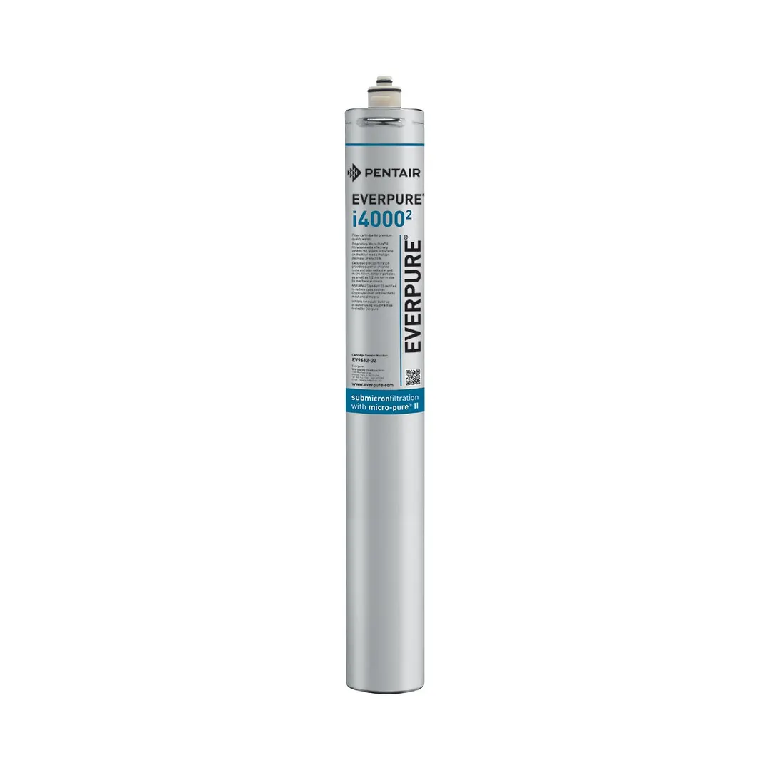 Everpure EV961232 I4000² Water Filter Cartridge with 0.5 Micron and 1.67 GPM, 12,000 Gallons