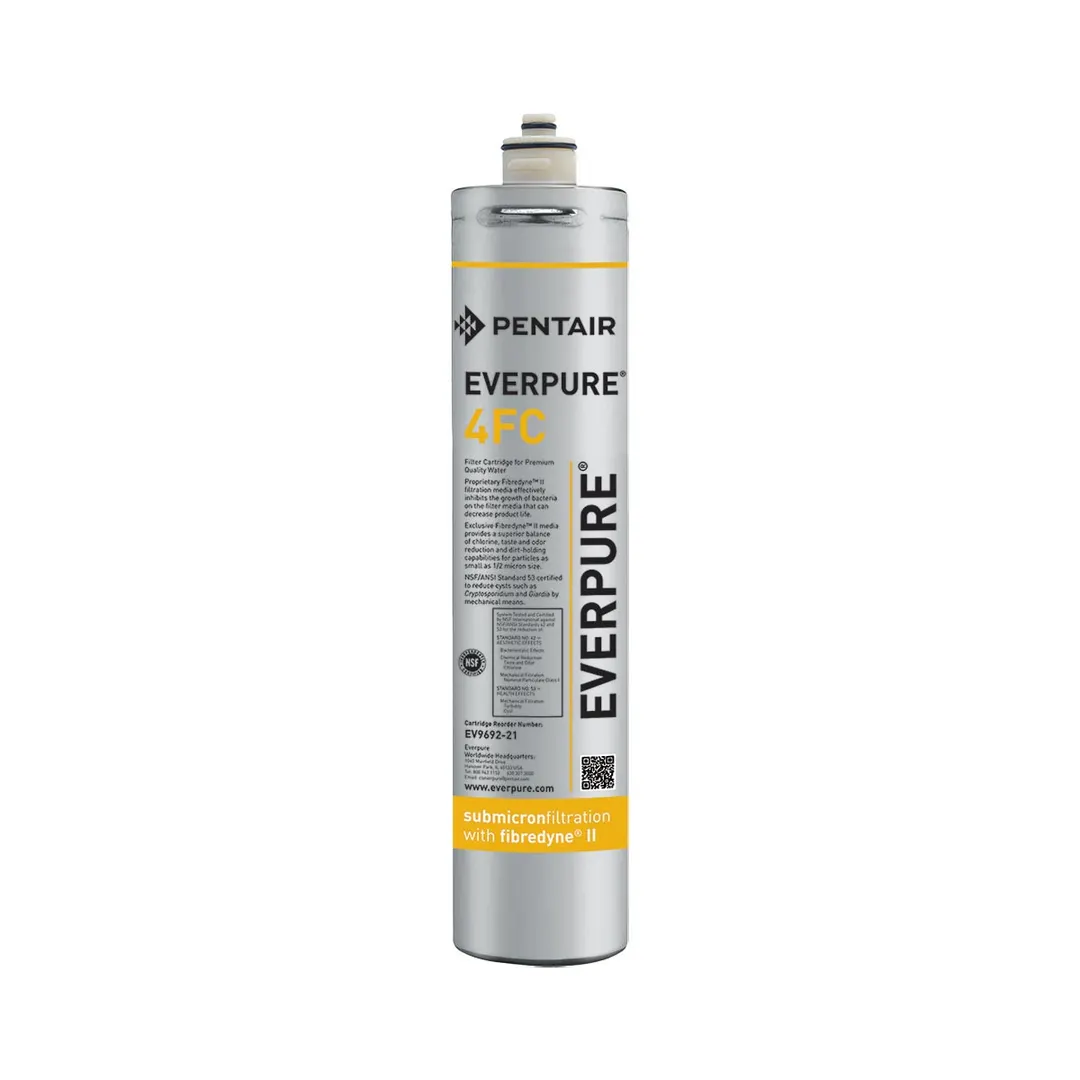 Everpure EV969221 4FC Water Filter Cartridge with 0.2 Micron and 2.5 GPM, 15,000 Gallons