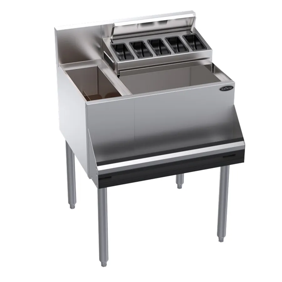 Krowne KR24-MS26R Bottle Well Bin Underbar Ice Bin/Cocktail Station