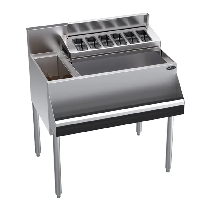 Krowne KR24-MS32R-10 Bottle Well Bin Underbar Ice Bin/Cocktail Station