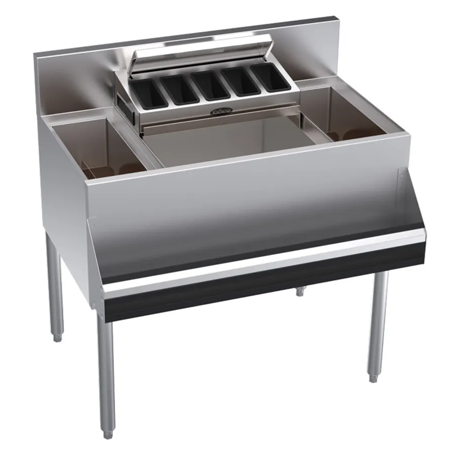 Krowne KR24-MS34C Bottle Well Bin Underbar Ice Bin/Cocktail Station