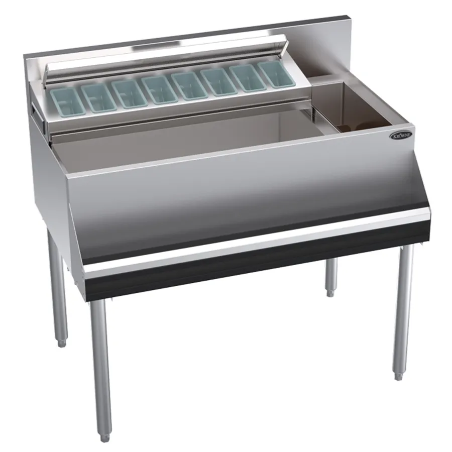 Krowne KR24-MS38L-10 Bottle Well Bin Underbar Ice Bin/Cocktail Station