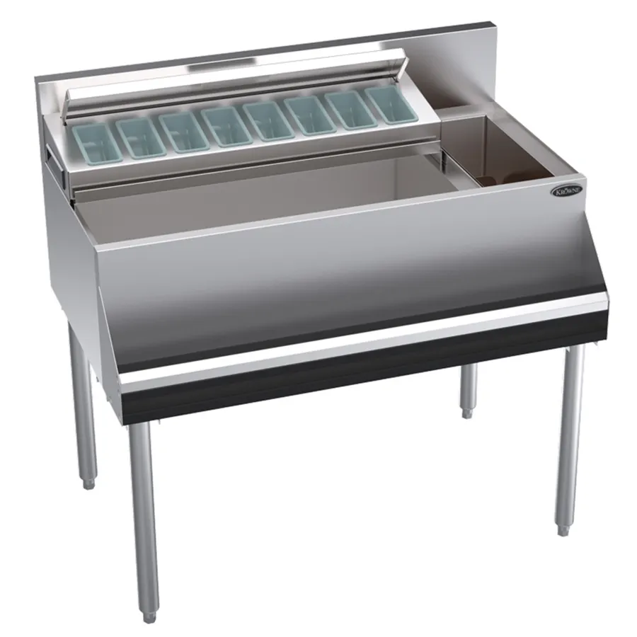 Krowne KR24-MS38L Bottle Well Bin Underbar Ice Bin/Cocktail Station