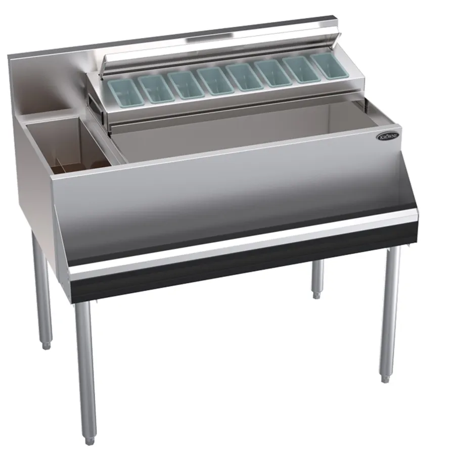 Krowne KR24-MS38R-10 Bottle Well Bin Underbar Ice Bin/Cocktail Station