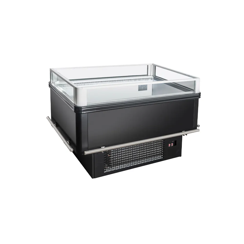 Kool-It KII 420 Open Merchandiser, 15.8 cu.ft., Dual Temp, 99-1/7"W x 39-1/5"D x 41-1/9"H, Black/White